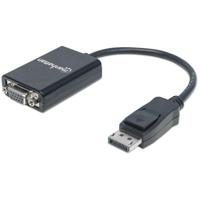 Manhattan 151962 DisplayPort / VGA Adapter [1x DisplayPort stekker - 1x VGA-bus] Zwart UL gecertificeerd 15.00 cm - thumbnail