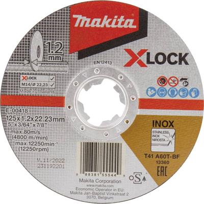 Makita E-00418 E-00418 Doorslijpschijf 125 mm 1 stuk(s) RVS