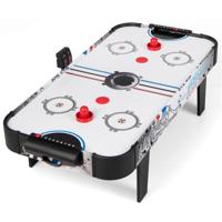 Lucht-Aangedreven Hockey Speltafel Set met Elektronische LED Score Teller 2 Pucks 2 Pushers 2 Doeldozen 42 Inch Tafelmodel Air Hockey Tafel