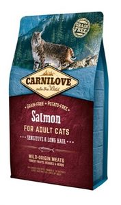CARNILOVE Salmon Cat Food droogvoer voor kat 2 kg Volwassen Peer, Zalm