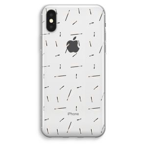 Hipster stripes: iPhone XS Max Transparant Hoesje