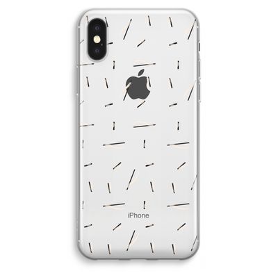 Hipster stripes: iPhone XS Max Transparant Hoesje