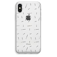 Hipster stripes: iPhone XS Max Transparant Hoesje