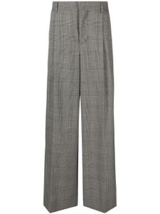 Moschino pantalon ample à carreaux - Gris