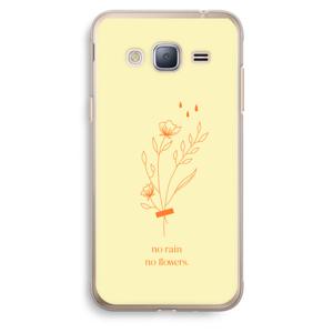 No rain no flowers: Samsung Galaxy J3 (2016) Transparant Hoesje