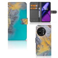OnePlus 11 | Bookcase | Marble Blue Gold