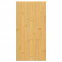 The Living Store Wandplank Rustieke Stijl - 40x20x1.5 cm - Bamboe - Extra opbergruimte - Eenvoudig schoon te maken