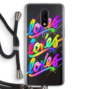 Loves: OnePlus 7 Transparant Hoesje met koord