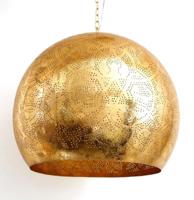 Hanglamp goud groot &apos;Vicky&apos; E27 fitting vintage Oosterse filigrain 50 cm