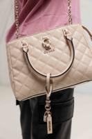 Guess Bessey Luxury Satche Tas Dames Beige - Kleur: Beige | Soccerfanshop