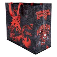 Konix KX DND SHOPPING BAG MONSTERS Zwart, Rood Draagtas - thumbnail