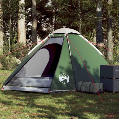 VidaXL Koepeltent 4-persoons waterdicht groen