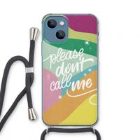 Don't call: iPhone 13 mini Transparant Hoesje met koord