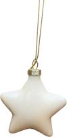 Kerstbal ster parel 8x8 cm Uniplant - Uniplant