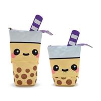 Foodiemals Boba de Bubble Tea Pop Up Canvas Potloodetui