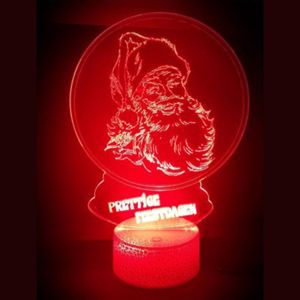 3D LED LAMP - KERSTMAN IN BOL