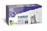 Yarrah natvoer kat kuipje pate graanvrij bio Multi-Pack Kip & Kalkoen 8x100gr Yarrah natvoer kat kuipje pate graanvrij bio Multi-Pack Kip & Kalkoen 8x100gr