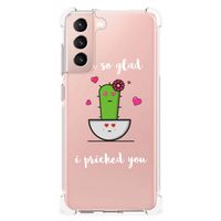 Samsung Galaxy S21 FE Stevig Bumper Hoesje Cactus Glad - thumbnail