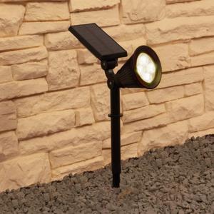 Solar spot highlight voor wandmontage of grondspies - warm wit licht | solarlampkoning