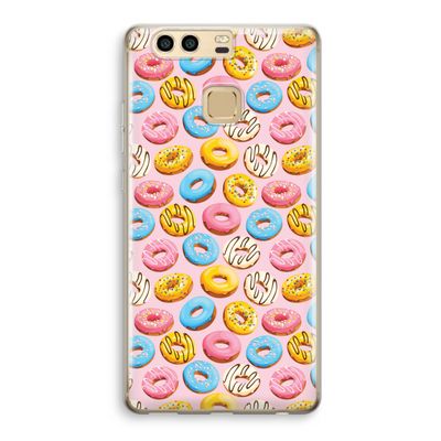 Pink donuts: Huawei P9 Transparant Hoesje