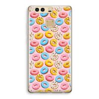 Pink donuts: Huawei P9 Transparant Hoesje