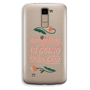 Optimistic flower girl: LG K10 (2016) Transparant Hoesje