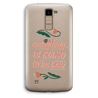 Optimistic flower girl: LG K10 (2016) Transparant Hoesje