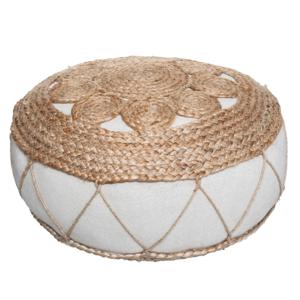 Atmosphera Vloerkussen Rituals - beige - jute/katoen - 43 x 18 cm - Extra dik grond zitkussen