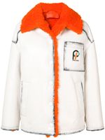 Prada veste oversize à patch logo - Blanc