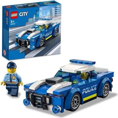 LEGO 60312 City politieauto, speelgoed voor kinderen vanaf 5 jaar met minifiguur van officier, cadeau-idee, avonturenserie