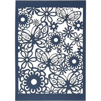 Creativ Company Patroonkarton, vel 10,5x15 cm, 200 gr, blauw, 10 stuk/ 1 doos