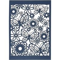 Creativ Company Patroonkarton, vel 10,5x15 cm, 200 gr, blauw, 10 stuk/ 1 doos