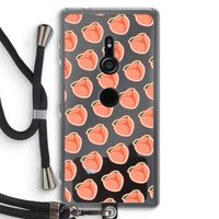 Just peachy: Sony Xperia XZ2 Transparant Hoesje met koord