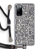 Moroccan Print: Samsung Galaxy S20 FE / S20 FE 5G Transparant Hoesje met koord