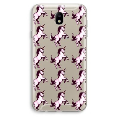 Musketon Unicorn: Samsung Galaxy J7 (2017) Transparant Hoesje