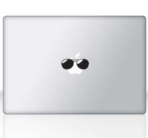 Zonnebril laptop mac Apple sticker