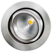 LED inbouwspot 6W 3000K geborsteld staal draai en kantelbaar SG 902302