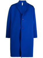 CFCL manteau boutonné à col cranté - Bleu