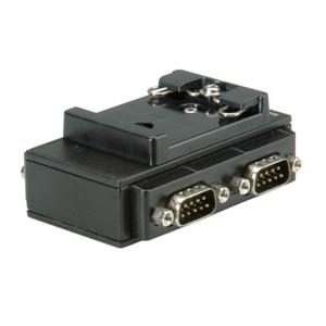 ROLINE USB 2.0 naar RS232 Adapter voor DIN Rail montage, 4 poort