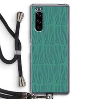Swirls: Sony Xperia 5 Transparant Hoesje met koord