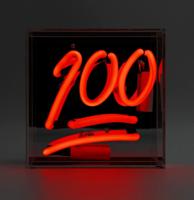 Mini Glazen Neon Box - 100