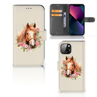 Telefoonhoesje met Pasjes voor Apple iPhone 13 Paard