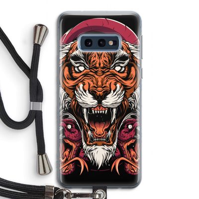 Tiger and Rattlesnakes: Samsung Galaxy S10e Transparant Hoesje met koord