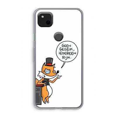 Geen Gezeik: Google Pixel 4a Transparant Hoesje
