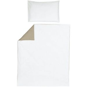 Meyco dekbedovertrek Uni Offwhite Taupe Maat