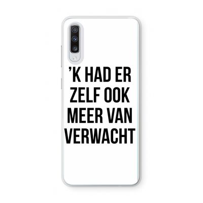 Meer verwacht: Samsung Galaxy A70 Transparant Hoesje