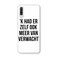 Meer verwacht: Samsung Galaxy A70 Transparant Hoesje Meer verwacht: Samsung Galaxy A70 Transparant Hoesje