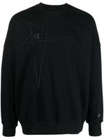 Rick Owens X Champion pull à logo imprimé - Noir