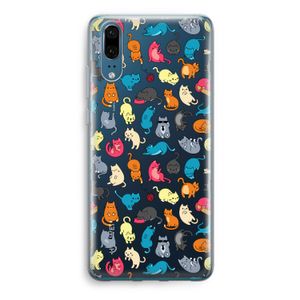 Kleurrijke katten: Huawei P20 Transparant Hoesje