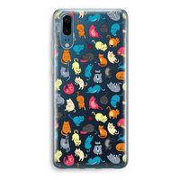 Kleurrijke katten: Huawei P20 Transparant Hoesje